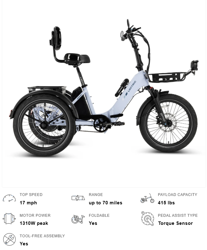 LECTRIC XP TRIKE2 750W eTRIKE